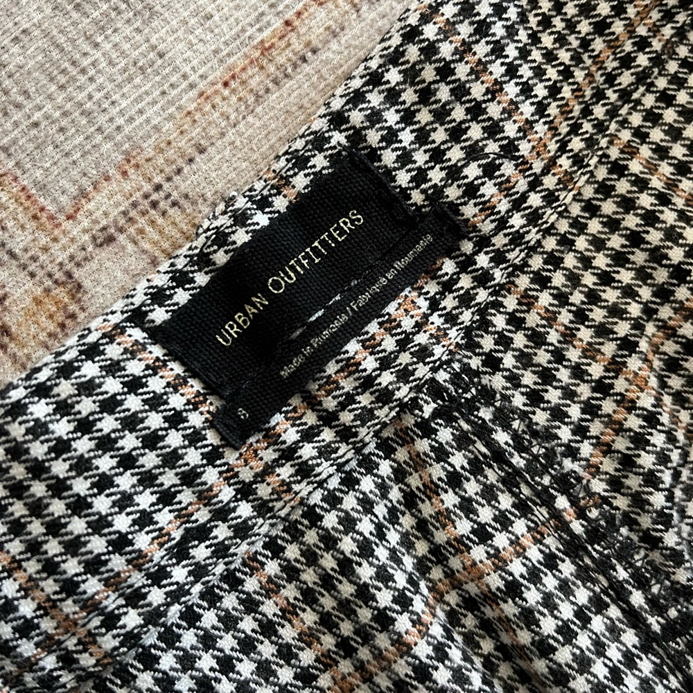 Urban Outfitters tweed print cropped straight leg pants - Picture 7 of 7